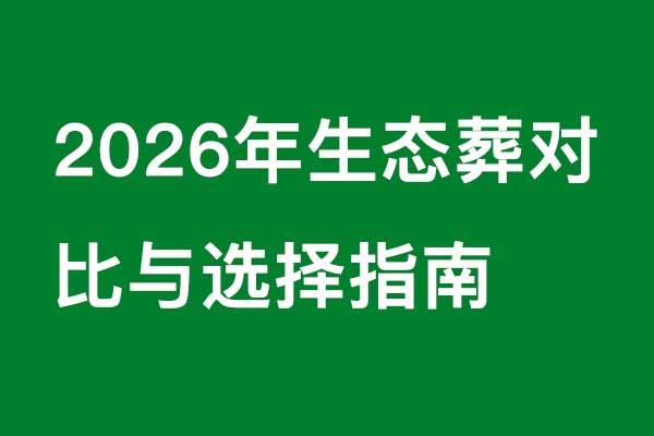 生态葬对比与选择指南